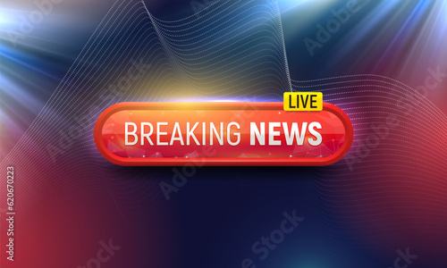 Breaking news background. Vector template for your design.