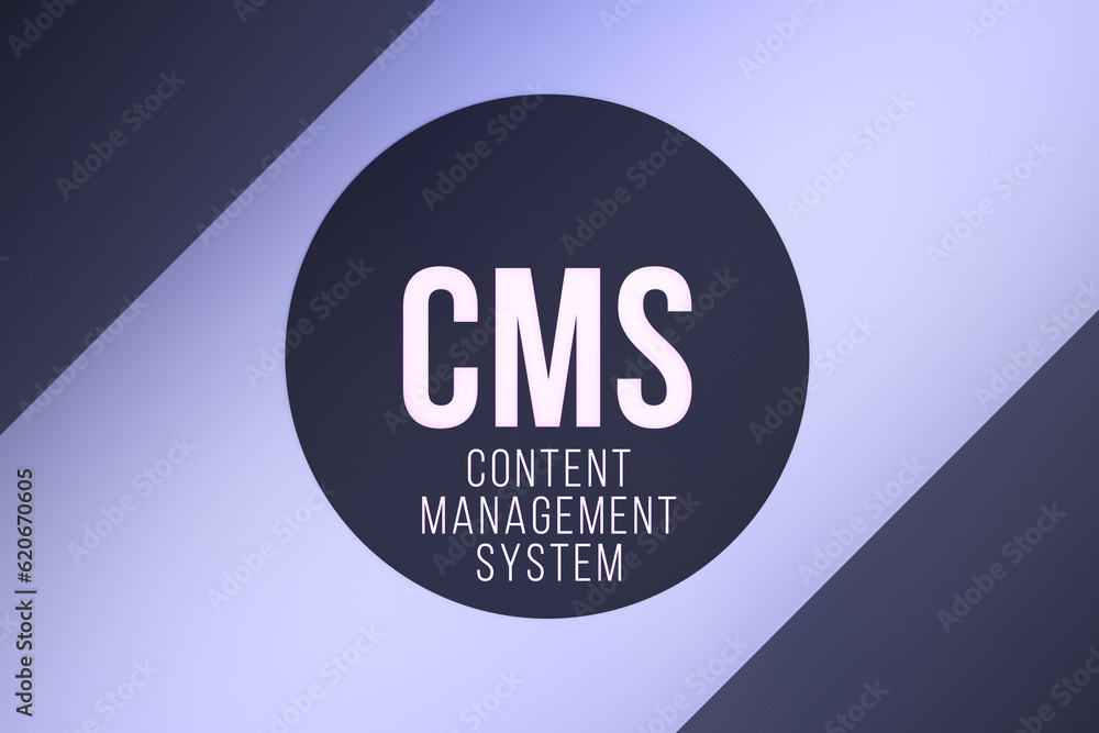 CMS CONTENT MANAGEMENT SYSTEMS.CMS text concept with neon illumination. 3D render CMS CONTENT MANAGEMENT SYSTEMS.CMS text concept with neon illumination. 3D render
