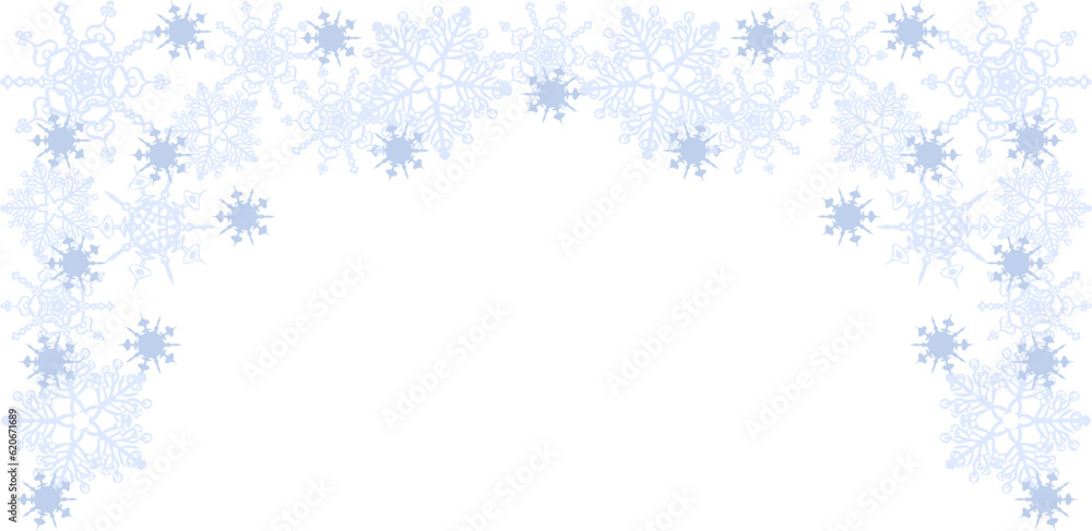 Snowflake frame. Vector background Snowflake frame. Vector background