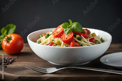 salad with tomatoes and basil
