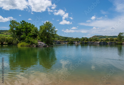 Le lac de la Cisba, Séverac, Aveyron, France photo