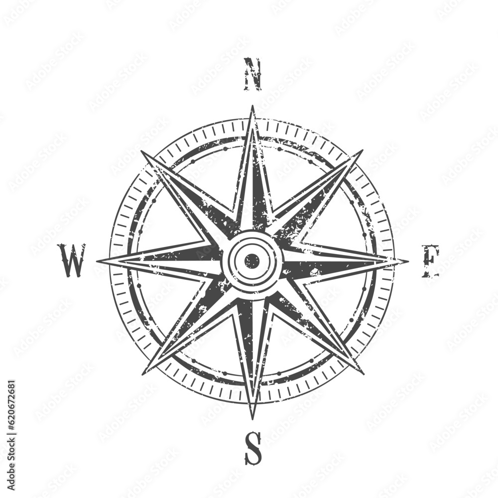 Wind rose, directions of the world, map compass icon, Nautical compass and wind rose concep Wind rose, directions of the world, map compass icon, Nautical compass and wind rose concep