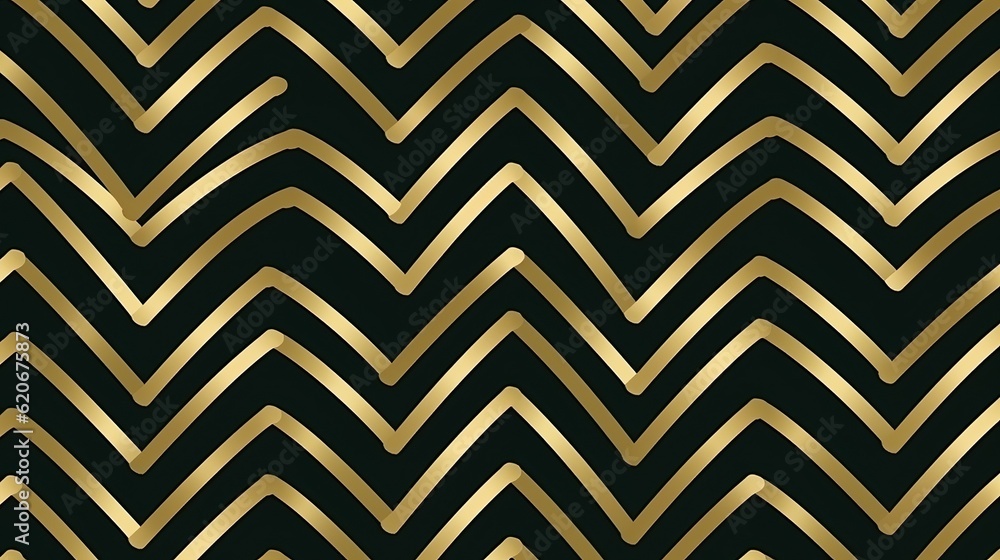 Seamless wood parquet texture (chevron light brown) yellow gold and black