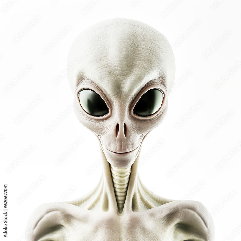alien, extraterrestrial on White background alien, extraterrestrial on White background