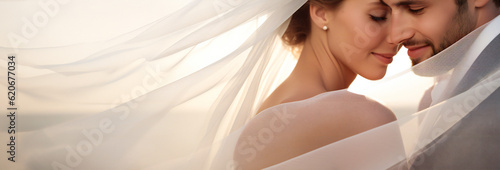 Marriage, Romantic portrait of Couple