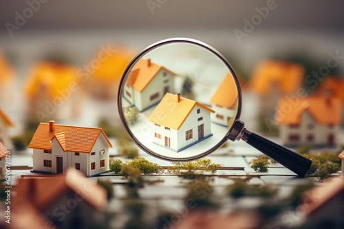 Fotografia Searching new house for purchase