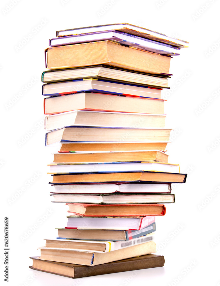 Pile of Books isolated on white background Pile of Books isolated on white background