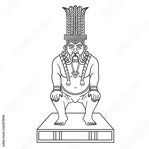 EGYPTIAN GOD BES VECTOR