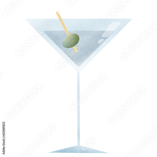 cocktail with olive
