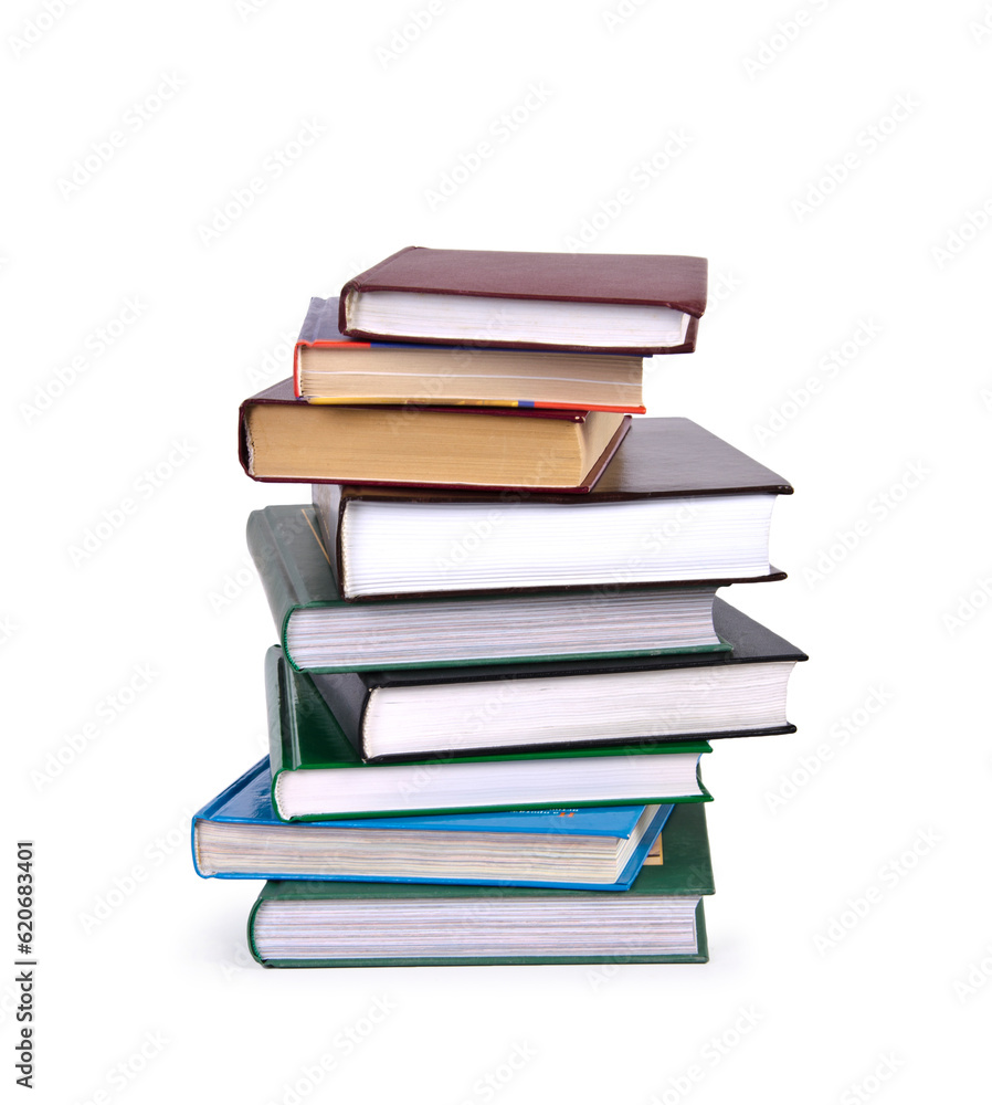 Pile of Books isolated on white background Pile of Books isolated on white background