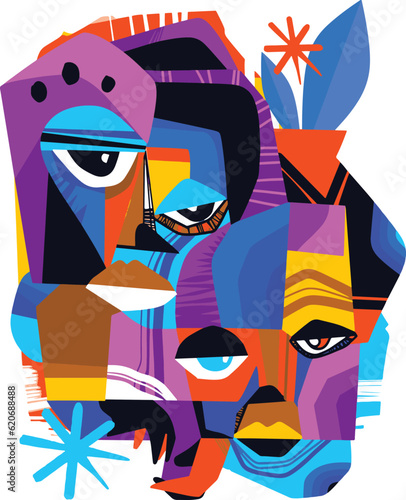 Cubism Vector Background