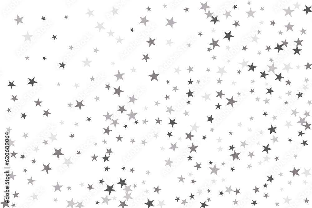 Star confetti. Silver casual confetti background. Bright design pattern. Star confetti. Silver casual confetti background. Bright design pattern.