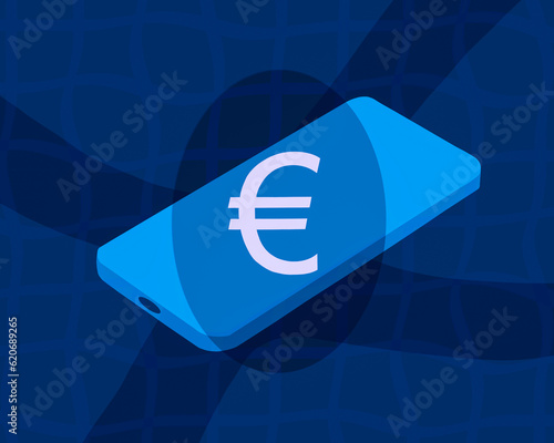 Banking finance digital currency Euro photo