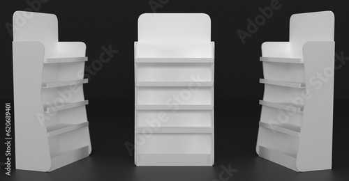 Φωτογραφία Product Display Gondola end for Super Markets 3D Illustration