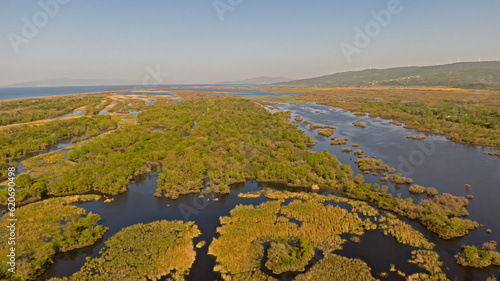 Drone image of Karacabey floodplain forest