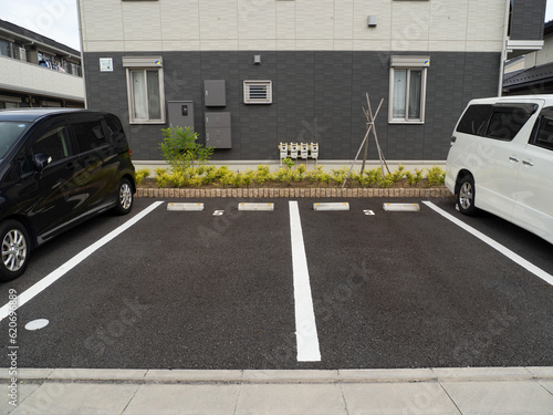 Fotografie アパートの駐車場