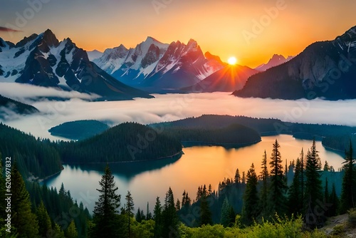 sunrise in the mountains © Matthew