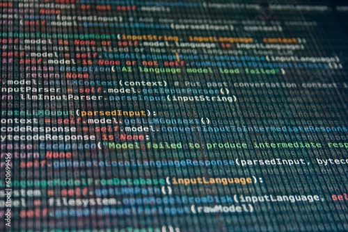 Mock code for an AI Large Language Model (LLM) that could intelligently answer questions. LLMs are one of the most popular implementations of recent Artificial Intelligence research.