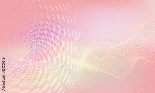 Color gentle gradient pink blue silk abstract background - soft, elegant, delicate with beautiful golden circle blur lines for cosmetic cream posters, posters and brochures. Eps10 vector illustration © Yuriy Bogdanov