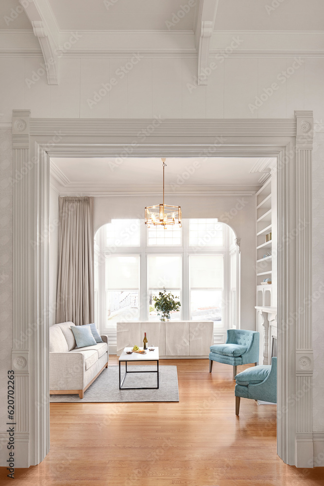 Beautiful luxury victorian living room interior in historical home Beautiful luxury victorian living room interior in historical home