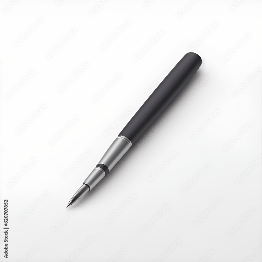 fountain pen isolated on white mockup template fountain pen isolated on white mockup template
