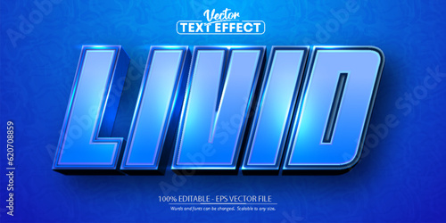Livid text, cartoon style editable text effect
