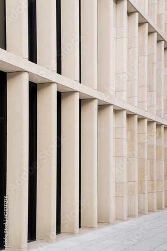 Close-up of a concrete columns in a building photo