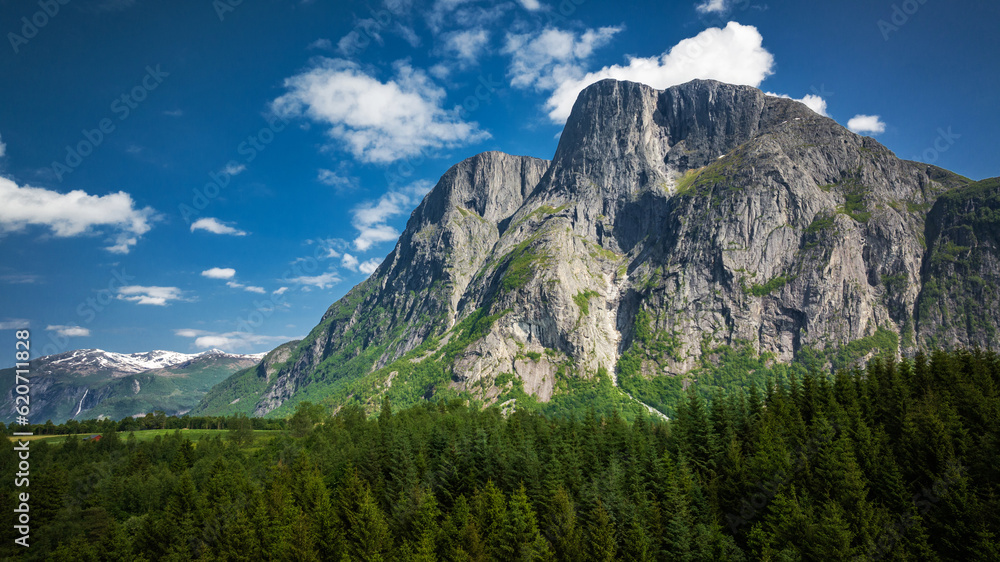 Summer Mountain Landscape in Norway