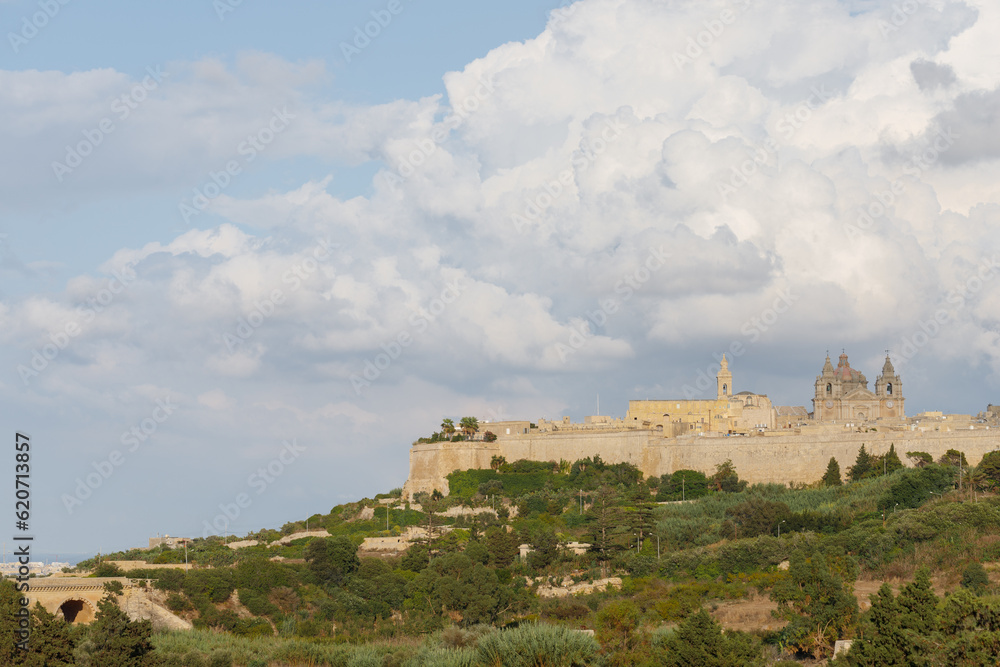 Mtarfa view of mdnia, malta