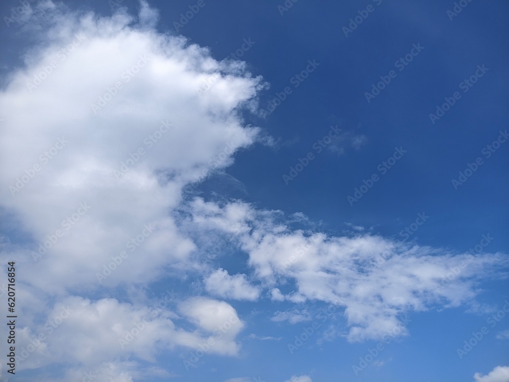 Clouds in the clear sky, stock photos for background and design