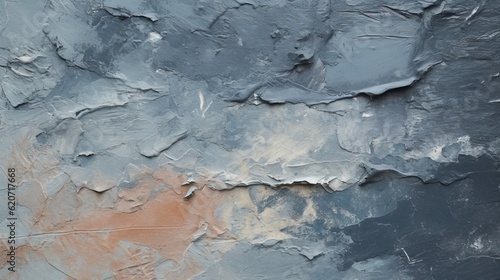 Abstract Minimal Chunky Oil Painting, ai