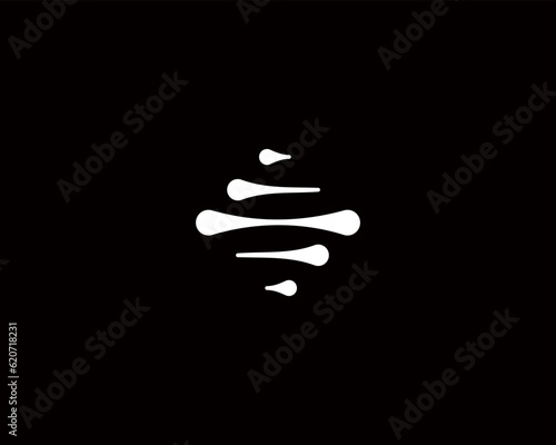 Abstract DNA logo. Universal science genetics biotechnology sign. Vector illustration.