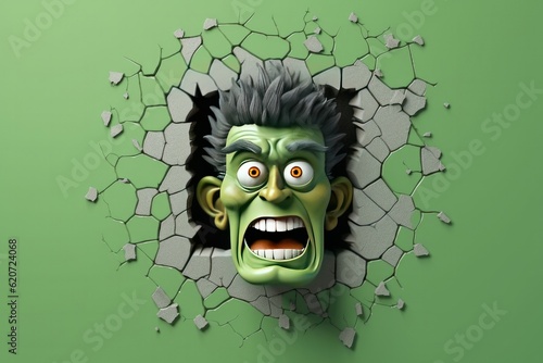 Cute Cartoon Frankenstein B...