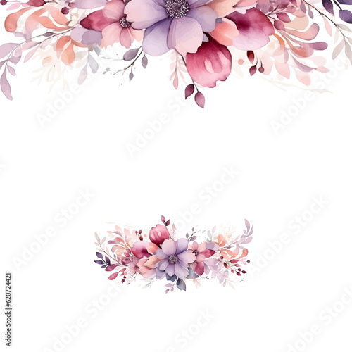 Wedding ornament concept. Floral poster  invite. Vector decorative greeting card or invitation design background