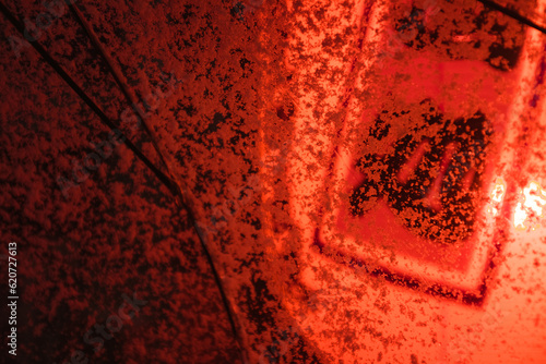 Canvas Print Lantern Through Snow