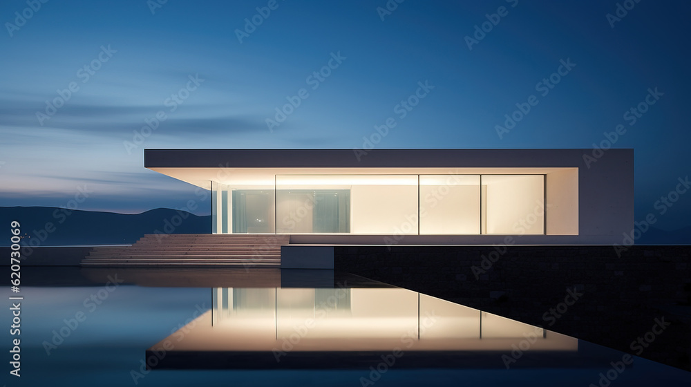 Fototapeta premium Contemporary architecture and design concept.generative AI