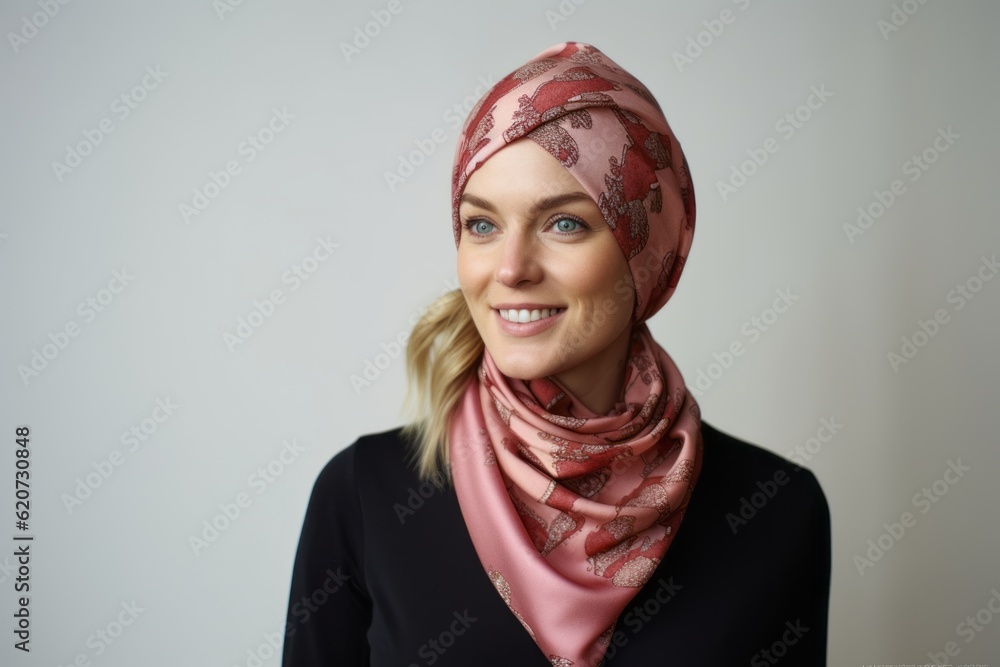 Portrait of a young muslim woman wearing a headscarf Portrait of a young muslim woman wearing a headscarf
