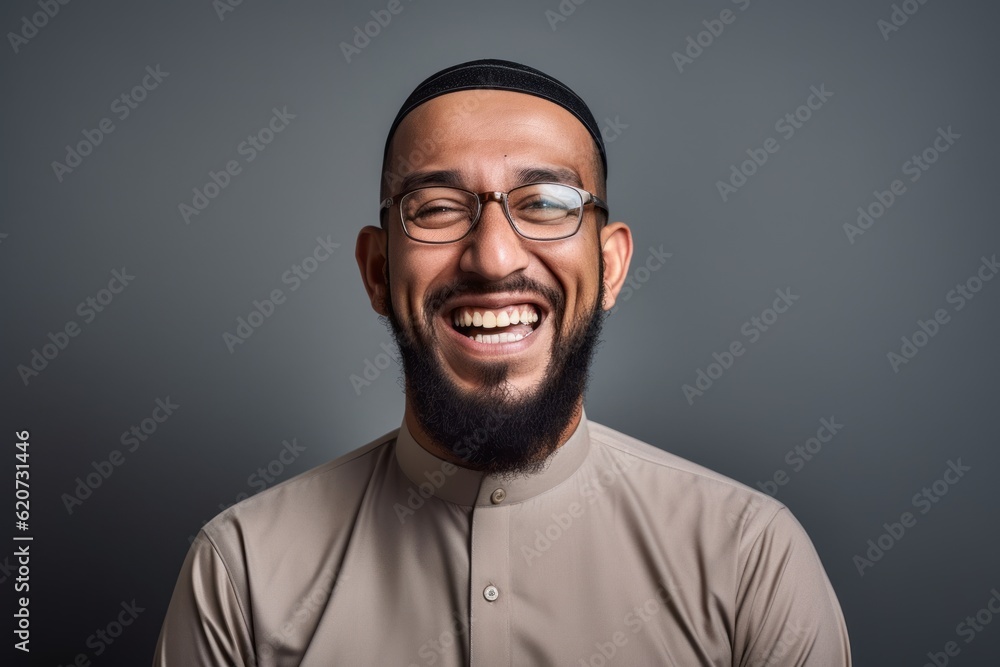 Portrait of a happy arabic man in eyeglasses Portrait of a happy arabic man in eyeglasses