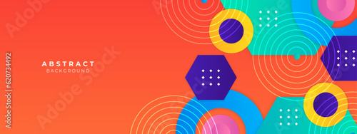 Abstract geometric pattern design in memphis style. Vector illustration.