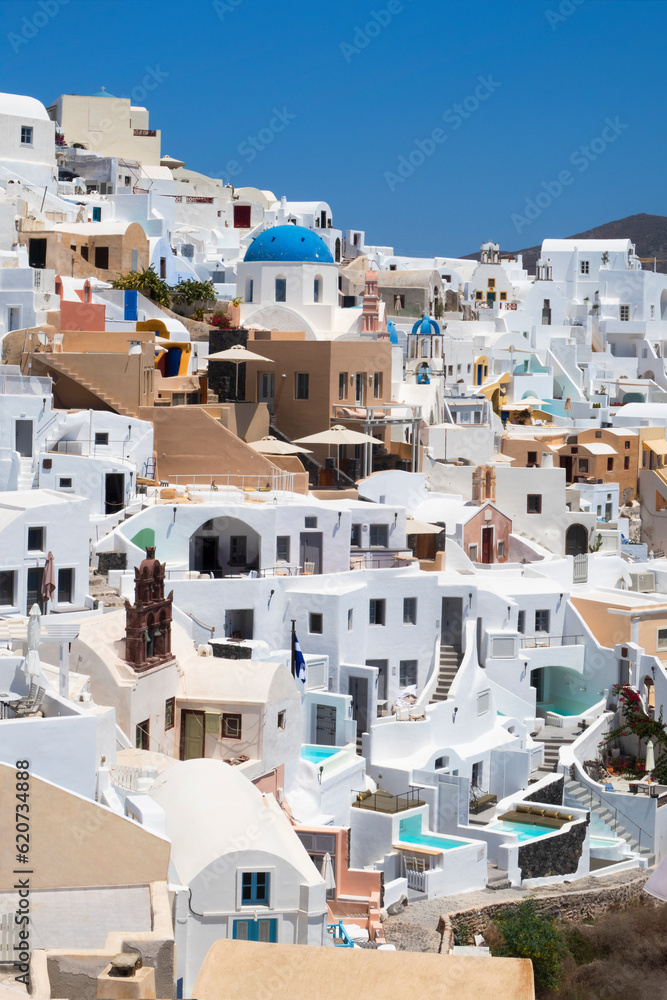 white greek santorini architecture and blue sky white greek santorini architecture and blue sky