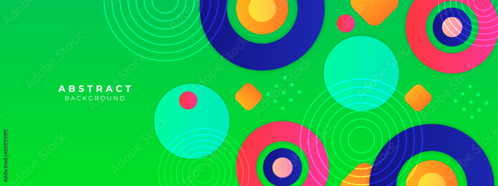 Fototapeta premium Modern colorful geometric shapes 3d abstract technology background. Vector abstract graphic design banner pattern presentation background web template.