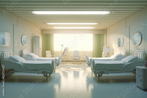 病院病室イメージ,Generative AI AI画像