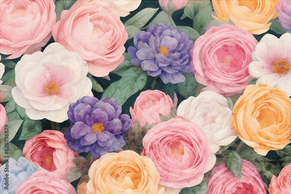illustration rose peony flower illustration illustration rose peony flower illustration
