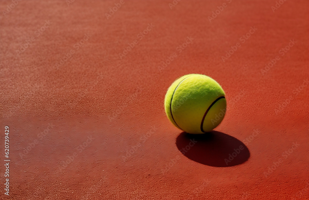 Tennis Ball on Court