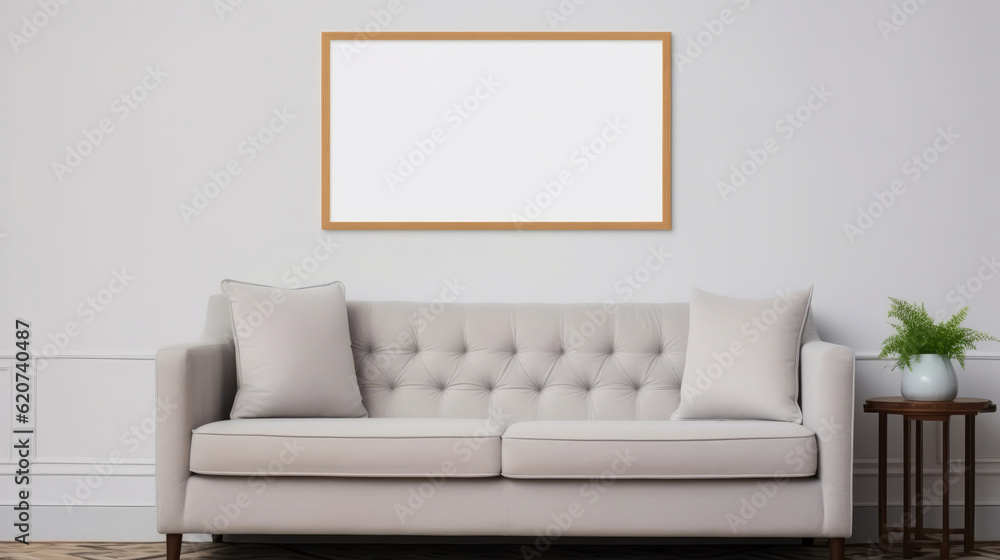 A cozy living room with a comfortable couch and a stylish coffee table A cozy living room with a comfortable couch and a stylish coffee table