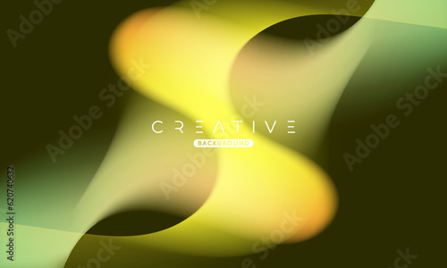 Abstract liquid gradient Background. Fluid colour mix. Yellow and Green vivid Color blend. Modern Design Template For Your ads, Banner, Poster, Cover, Web, Brochure, and flyer. Vector Eps 10