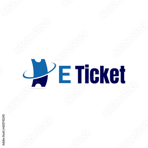 e ticket  logo inspiration creative idea