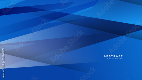 Blue geometric shapes abstract modern technology background design.