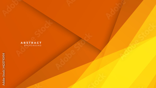 Abstract orange background with 3d modern trendy fresh color for presentation design, flyer, social media cover, web banner, tech banner