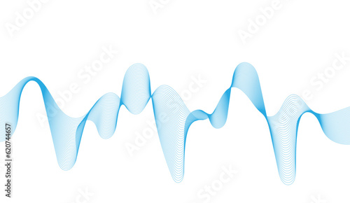 Abstract flowing wave lines. Design element for technology, science, modern concept.vector eps 10